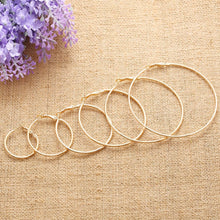 Load image into Gallery viewer, BLIJERY Trendy Large Hoop Earrings Big Smooth Circle Earrings Basketball Brincos Celebrity Brand Loop Earrings for Women Jewelry