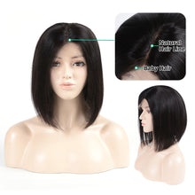 Load image into Gallery viewer, Brazilian Wig Straight Short Bob Lace Front Wigs 13x4 Lace Front Human Hair Wigs Pre-plucked With Baby Hair