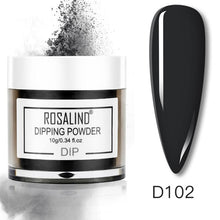 Load image into Gallery viewer, ROSALIND Dipping Powder Set Nail Holographic Glitter Dip Powder Nails Set For Manicure Gel Nail Polish 10g Chrome Pigment Powder