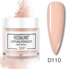 Load image into Gallery viewer, ROSALIND Dipping Powder Set Nail Holographic Glitter Dip Powder Nails Set For Manicure Gel Nail Polish 10g Chrome Pigment Powder