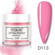 Load image into Gallery viewer, ROSALIND Dipping Powder Set Nail Holographic Glitter Dip Powder Nails Set For Manicure Gel Nail Polish 10g Chrome Pigment Powder