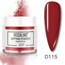 Load image into Gallery viewer, ROSALIND Dipping Powder Set Nail Holographic Glitter Dip Powder Nails Set For Manicure Gel Nail Polish 10g Chrome Pigment Powder