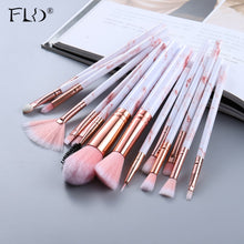 Load image into Gallery viewer, 5/15Pcs Makeup Brushes Tool Set Cosmetic Powder Eye Shadow Foundation Blush Blending Beauty Make Up Brush Maquiagem