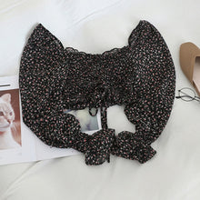 Load image into Gallery viewer, Boho Beach Print Blouses Shirt Femmes Manches Longues Volants Blouse Courte Tops Femme Blusas