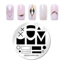 Load image into Gallery viewer, Lace Flower Animal Nail Stamping Plates Marble Image Stamp Templates Geometric Printing Stencil Tools