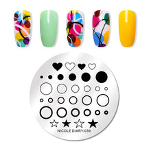 Load image into Gallery viewer, Lace Flower Animal Nail Stamping Plates Marble Image Stamp Templates Geometric Printing Stencil Tools