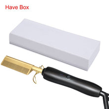 Load image into Gallery viewer, Hair Straightener Flat Irons Straightening Brush Hot Heating Comb Hair Straight Styler Corrugation Curling Iron Hair Curler Comb