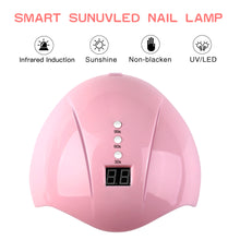 Load image into Gallery viewer, CE Certification Nail Dryer LED UV Lamp 24W For All Gels 12 Leds UV Lamp for Nail Machine Curing 30s/60s/99s Timer USB Connector
