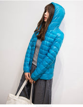 Load image into Gallery viewer, 2019 New Brand 90% White Duck Down Jacket Women Autumn Winter Warm Coat Lady Ultralight Duck Down Jacket Female Windproof Parka
