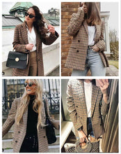 Load image into Gallery viewer, Blazers et vestes à carreaux pour femmes
