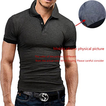 Load image into Gallery viewer, Summer short Sleeve Polo Shirt men Turn-over Collar fashion casual Slim Breathable Solid Color Business men&#39;s polo shirt
