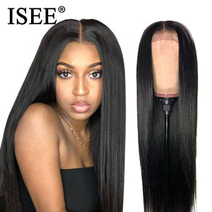 ISEE HAIR - extensions capillaires à lacet, extensions capillaires à lacet droit, extensions capillaires à lacet Remy 360,  perruques à cheveux humains et lacet droit avec densité 150% origine Malaisie 13X4/13X6