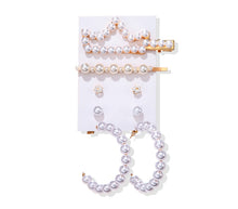 Load image into Gallery viewer, Women&#39;s Earrings Set Tassel Pearl Earrings For Women Bohemian Fashion Jewelry 2020 Geometric kolczyki Hoop Earings
