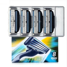 Load image into Gallery viewer, 4pcs/lot Excellent Shaving 5 Layers Razor Blades Compatible for Gillette Fusion For Men Face Care or Mache 3
