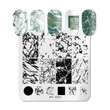 Load image into Gallery viewer, Natural Plants Flower Nail Stamping Plates Christmas Striped Line Mandala Nail Art Plate Stencil Stainless Steel Design
