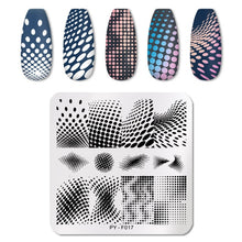 Load image into Gallery viewer, Natural Plants Flower Nail Stamping Plates Christmas Striped Line Mandala Nail Art Plate Stencil Stainless Steel Design
