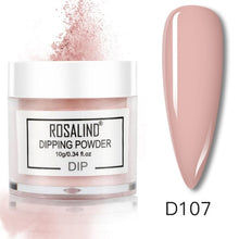 Load image into Gallery viewer, ROSALIND Dipping Powder Set Nail Holographic Glitter Dip Powder Nails Set For Manicure Gel Nail Polish 10g Chrome Pigment Powder
