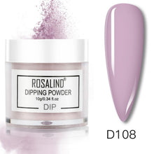 Load image into Gallery viewer, ROSALIND Dipping Powder Set Nail Holographic Glitter Dip Powder Nails Set For Manicure Gel Nail Polish 10g Chrome Pigment Powder
