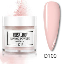 Load image into Gallery viewer, ROSALIND Dipping Powder Set Nail Holographic Glitter Dip Powder Nails Set For Manicure Gel Nail Polish 10g Chrome Pigment Powder
