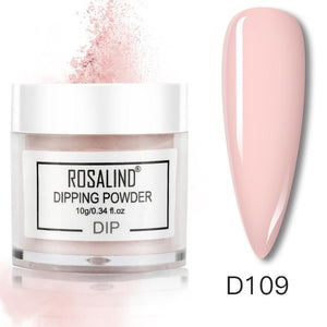 ROSALIND Dipping Powder Set Nail Holographic Glitter Dip Powder Nails Set For Manicure Gel Nail Polish 10g Chrome Pigment Powder