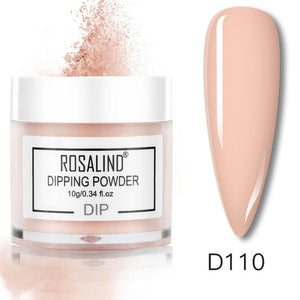 ROSALIND Dipping Powder Set Nail Holographic Glitter Dip Powder Nails Set For Manicure Gel Nail Polish 10g Chrome Pigment Powder