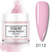 Load image into Gallery viewer, ROSALIND Dipping Powder Set Nail Holographic Glitter Dip Powder Nails Set For Manicure Gel Nail Polish 10g Chrome Pigment Powder
