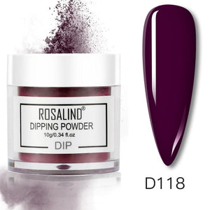 ROSALIND Dipping Powder Set Nail Holographic Glitter Dip Powder Nails Set For Manicure Gel Nail Polish 10g Chrome Pigment Powder