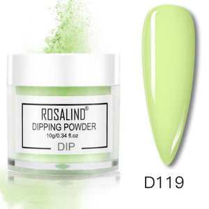 ROSALIND Dipping Powder Set Nail Holographic Glitter Dip Powder Nails Set For Manicure Gel Nail Polish 10g Chrome Pigment Powder