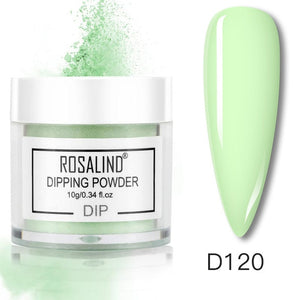 ROSALIND Dipping Powder Set Nail Holographic Glitter Dip Powder Nails Set For Manicure Gel Nail Polish 10g Chrome Pigment Powder