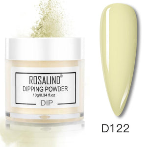 ROSALIND Dipping Powder Set Nail Holographic Glitter Dip Powder Nails Set For Manicure Gel Nail Polish 10g Chrome Pigment Powder