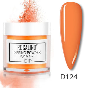 ROSALIND Dipping Powder Set Nail Holographic Glitter Dip Powder Nails Set For Manicure Gel Nail Polish 10g Chrome Pigment Powder