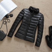 Load image into Gallery viewer, 2019 New Brand 90% White Duck Down Jacket Women Autumn Winter Warm Coat Lady Ultralight Duck Down Jacket Female Windproof Parka
