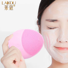 Load image into Gallery viewer, Silicone Face Cleansing Brush Electric Face Cleanser Electric Facial Cleanser Cleansing Skin Deep Washing Massage Brush
