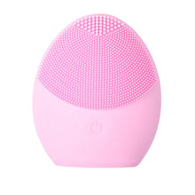 Load image into Gallery viewer, Silicone Face Cleansing Brush Electric Face Cleanser Electric Facial Cleanser Cleansing Skin Deep Washing Massage Brush
