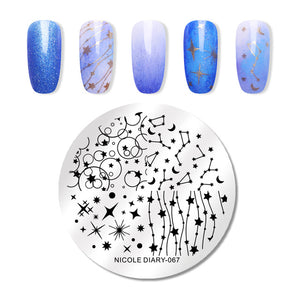 Lace Flower Animal Nail Stamping Plates Marble Image Stamp Templates Geometric  Printing Stencil Tools