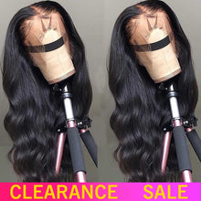 Load image into Gallery viewer, Lace Front Human Hair Wigs Transparent HD Lace Frontal Wig 180 200 Density Lace Front Wig Remy 13x4 Brazilian Body Wave Wig
