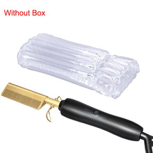 Load image into Gallery viewer, Hair Straightener Flat Irons Straightening Brush Hot Heating Comb Hair Straight Styler Corrugation Curling Iron Hair Curler Comb
